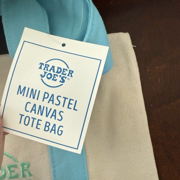 Trader Joe’s Mini Pastel Canvas Tote Bags (Set #2) - Picture 3 of 5